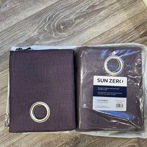 New Sun Zero LICHTENBERG Black Out Curtains, 2 Panels, each 50 X 95 inches.